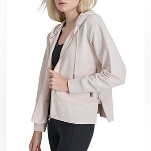 DKNY Women's Tech Ottoman Full-Zip Hoodie